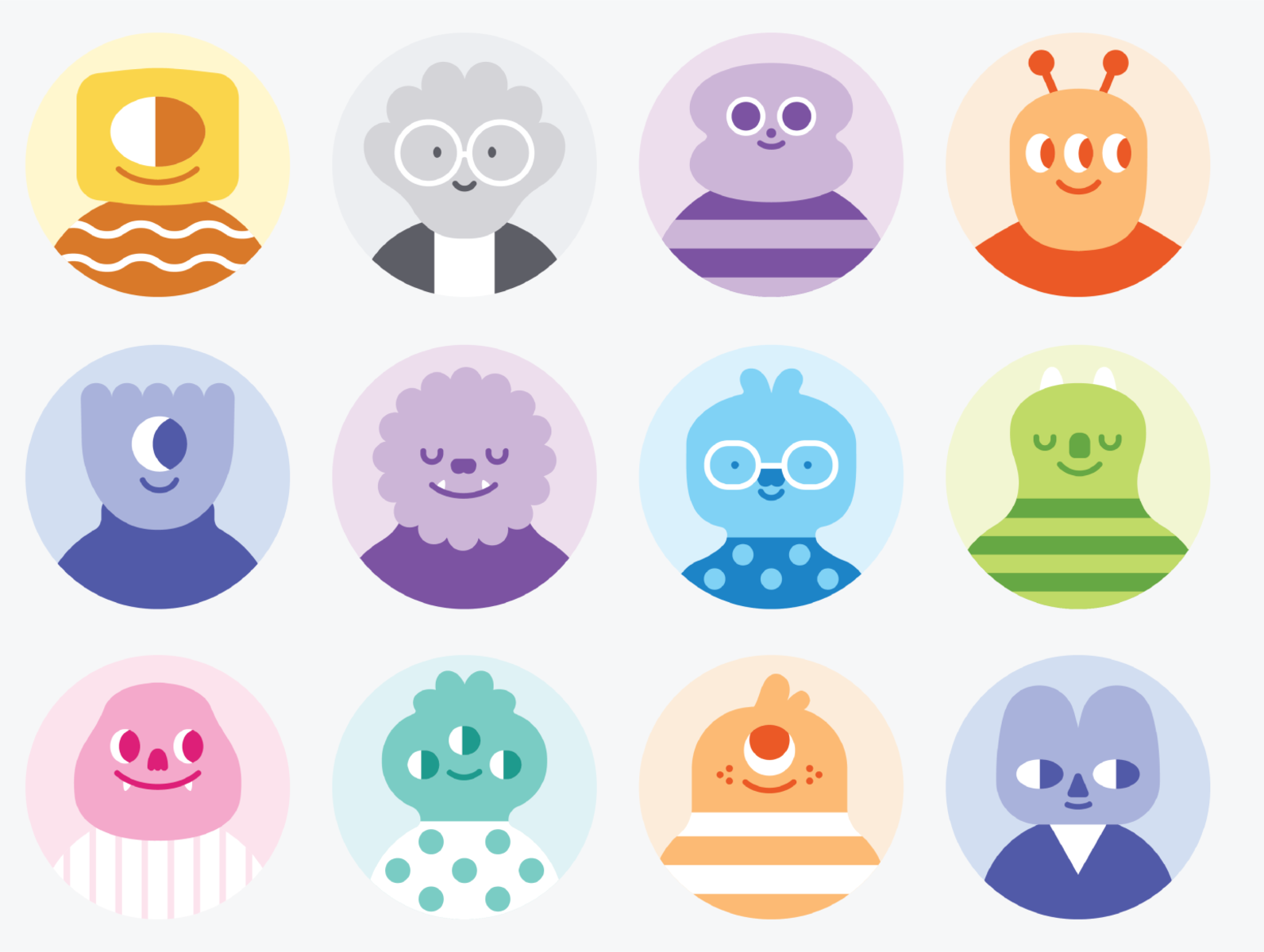 Colorful Avatars designs themes templates and downloadable graphic  elements on Dribbble